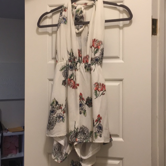 Missguided Pants - Floral Multi way romper